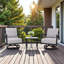 Chaise de patio d'extérieur pivotante en aluminium thermolaqué haut de gamme avec coussins Sunbrella® Everly