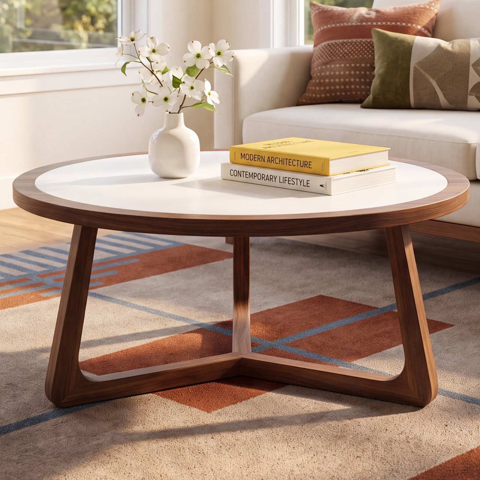 37" Glass Coffee Table