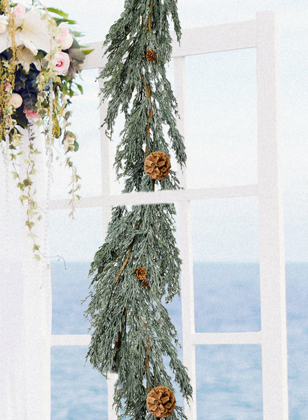 74" Cypress Christmas Garland