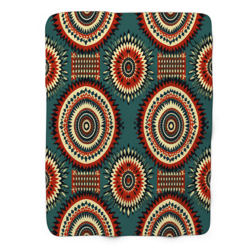 Tissu Boho - couverture 1 pièce, Lit simple