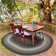 Kirkman Braided Rug Washable Indoor/Outdoor Black/Gray/Brown Rug