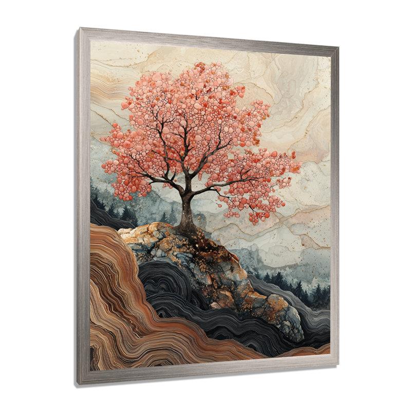 Hillyard - impressions sur toile florales, Argent argent, H 44 po x l 34 po, Reproduction encadrée sans passe-partout