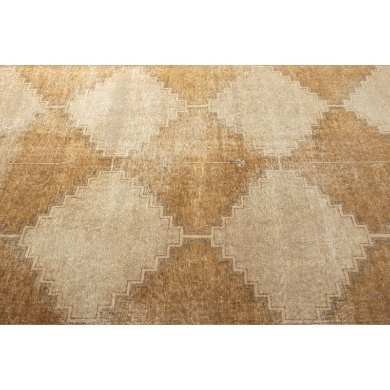 Distressed Homage Handmade Kilim Wool Geometric Area Rug, Rectangle 10' x 14'