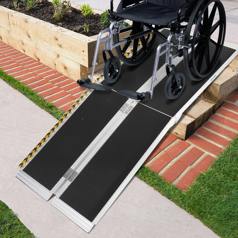 DEXSO Foldable L Threshold Ramp, 6ft