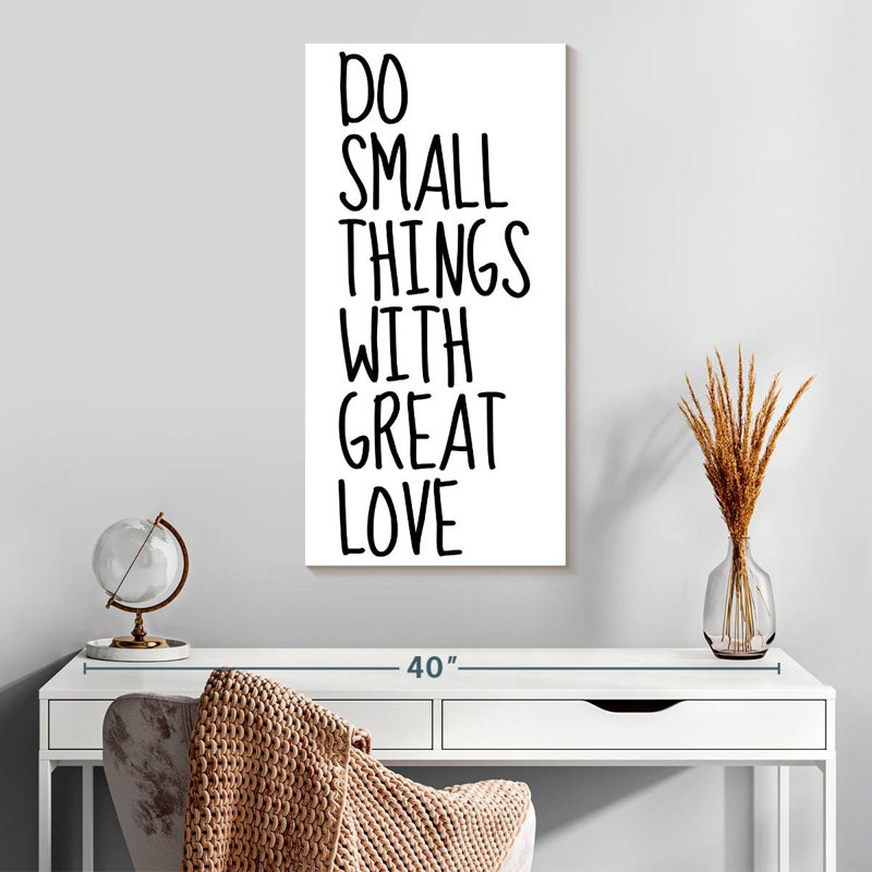 With Great Love, H 30 po x l 15 po