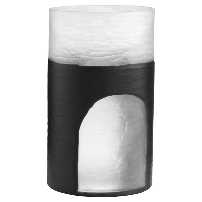 Ominous Frost Glass Table Vase