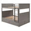 Lit superposé double au-dessus de double avec lit gigogne-1264996648