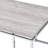 Chafik Rectangular Coffee Table , Natural Oak & Chrome Finish