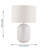 Set Of 2 Reactive Glazed Textured Grey Ceramic Table Light With Natural Linen Cylinder Fabric Shade