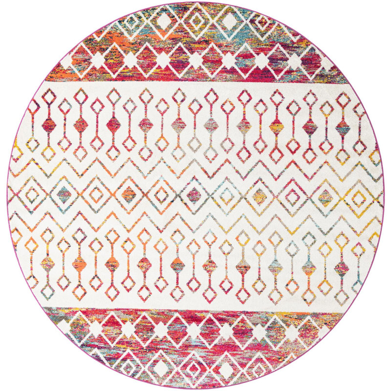 Abstract Indoor Rug, Round 10'