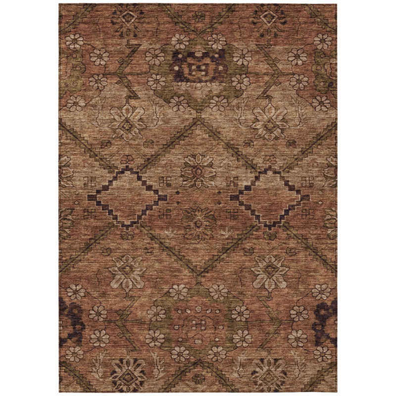 Tapis extérieur lavable abstrait gris anthracite 8 pi x 10 pi