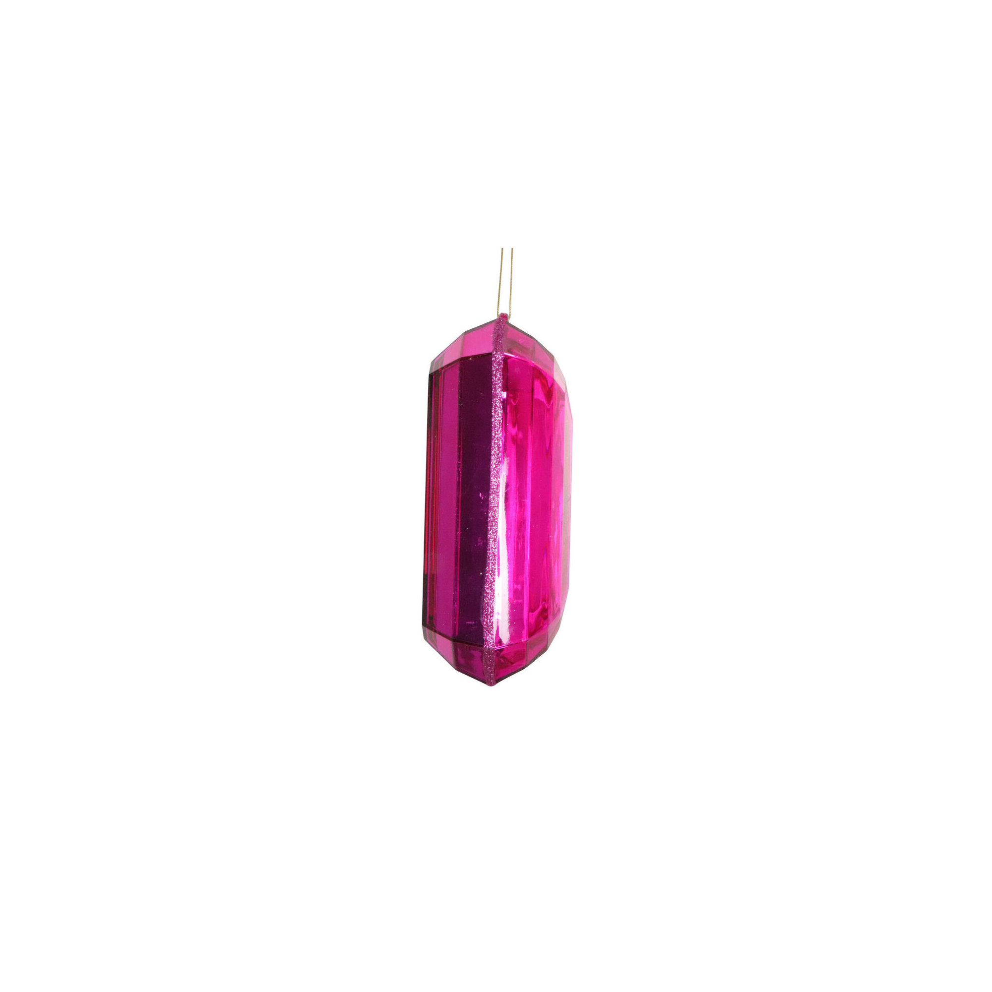 Mappsburg Jewel Glitter Ornament., Pink