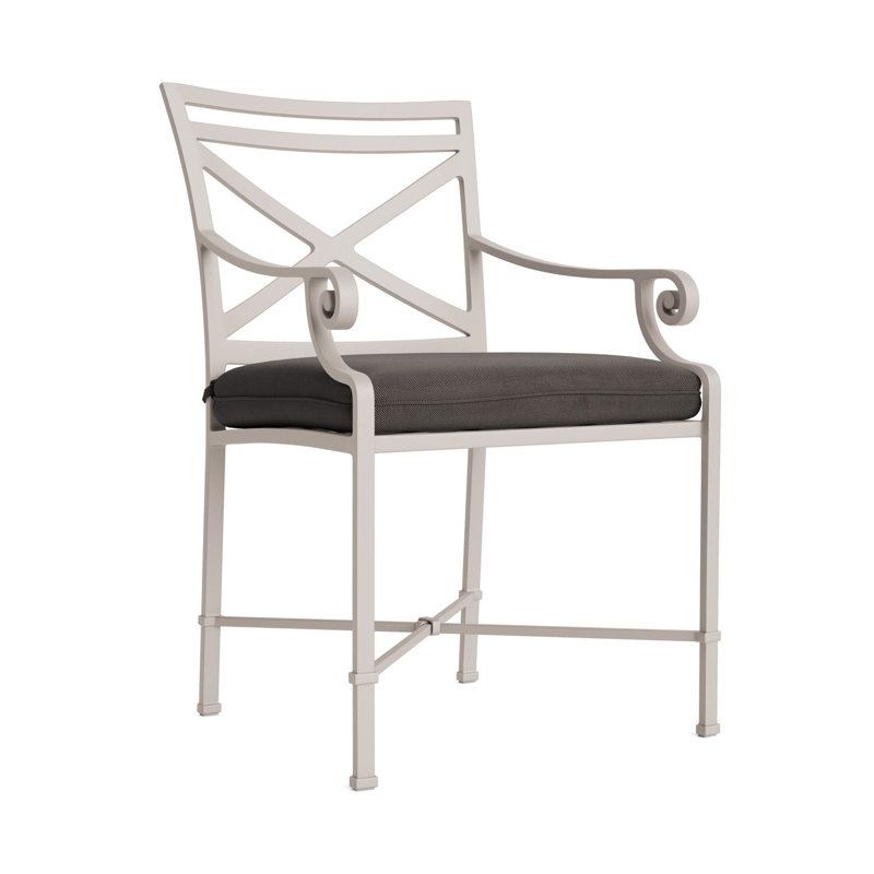 Venetian Outdoor Lounge Chair, Fusion Charcoal, Dove Smooth