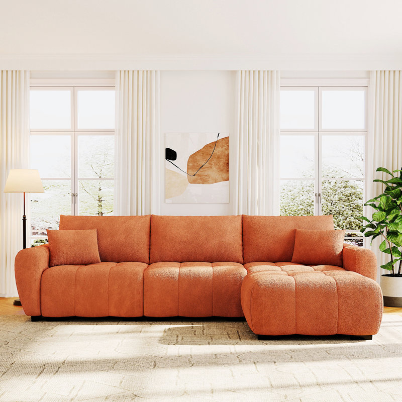 Modular Sectional Sofa With Movable Ottoman