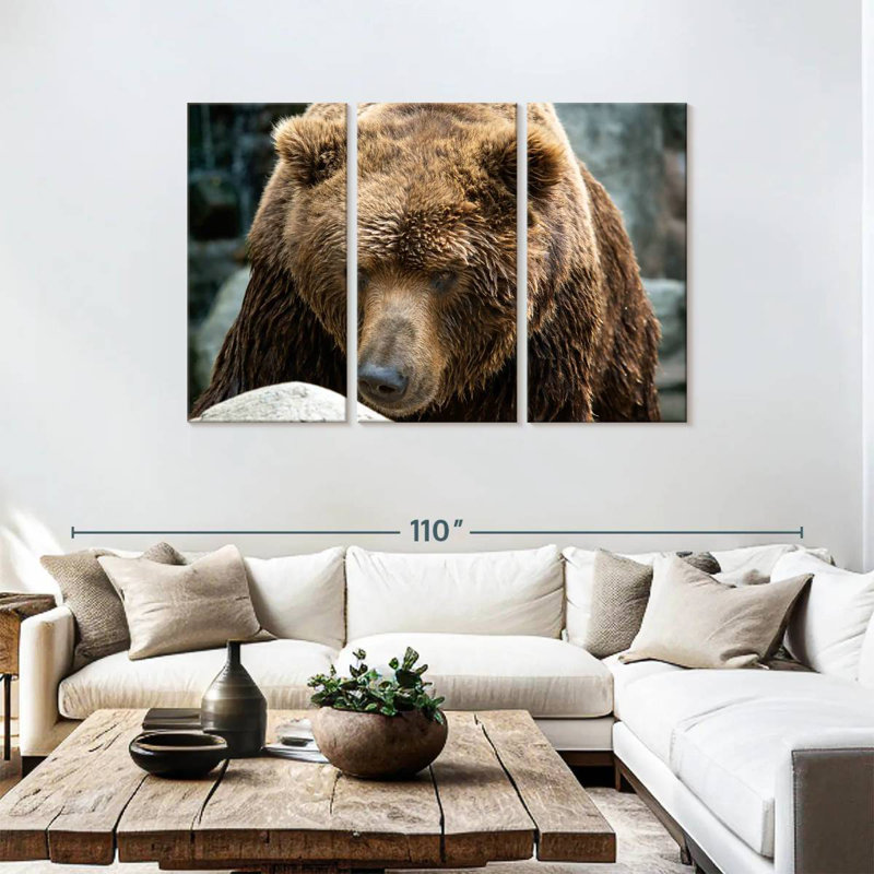 Brampt Kamchatka Brown Bear, 48" H x 74" W