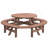 Round Picnic Set with Built-in Stool