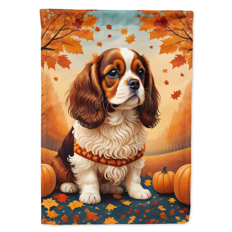 Drapeau d'automne Cavalier Spaniel