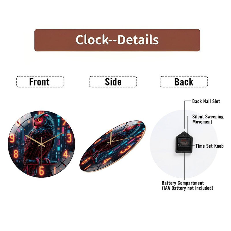 Horloge murale 12 po
