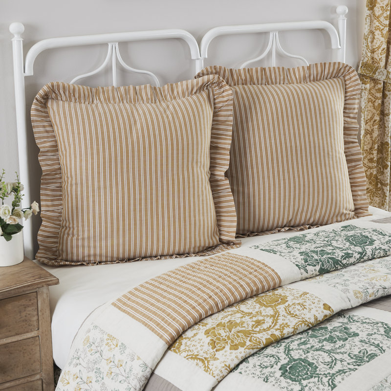 Cadenza Cotton Blend Striped Sham Set