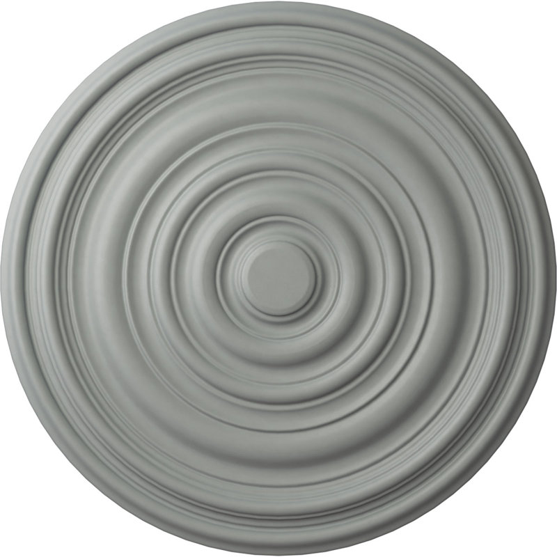Endurathane Carton Ceiling Medallion, 12 5/8"OD x 1"P (For Canopies up to 2 5/8"), Factory Primed