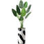 Arbre artificiel avec motif de bloc de couleur noir et blanc, arbre artificiel pour salon, chambre à coucher, bureau, 5,58 pieds (67 po) Signleader-273170119