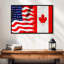 Borges, drapeau américain et canadien-107509670