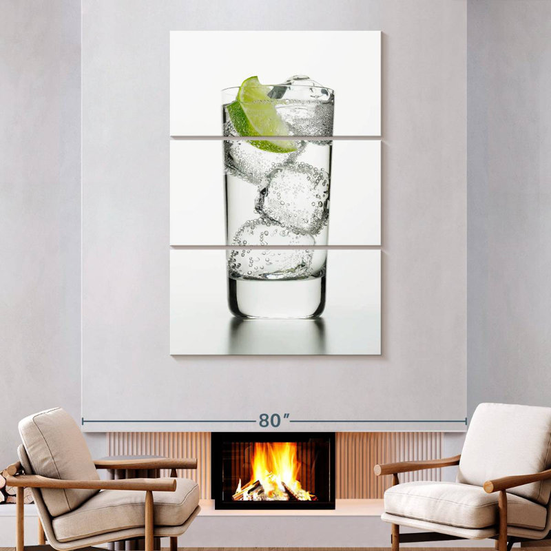 Yarlin Soda Water And Lime, 74" H x 48" W