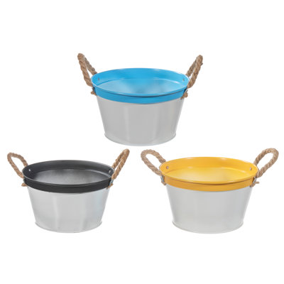 Kirksville Metal Pot Planter