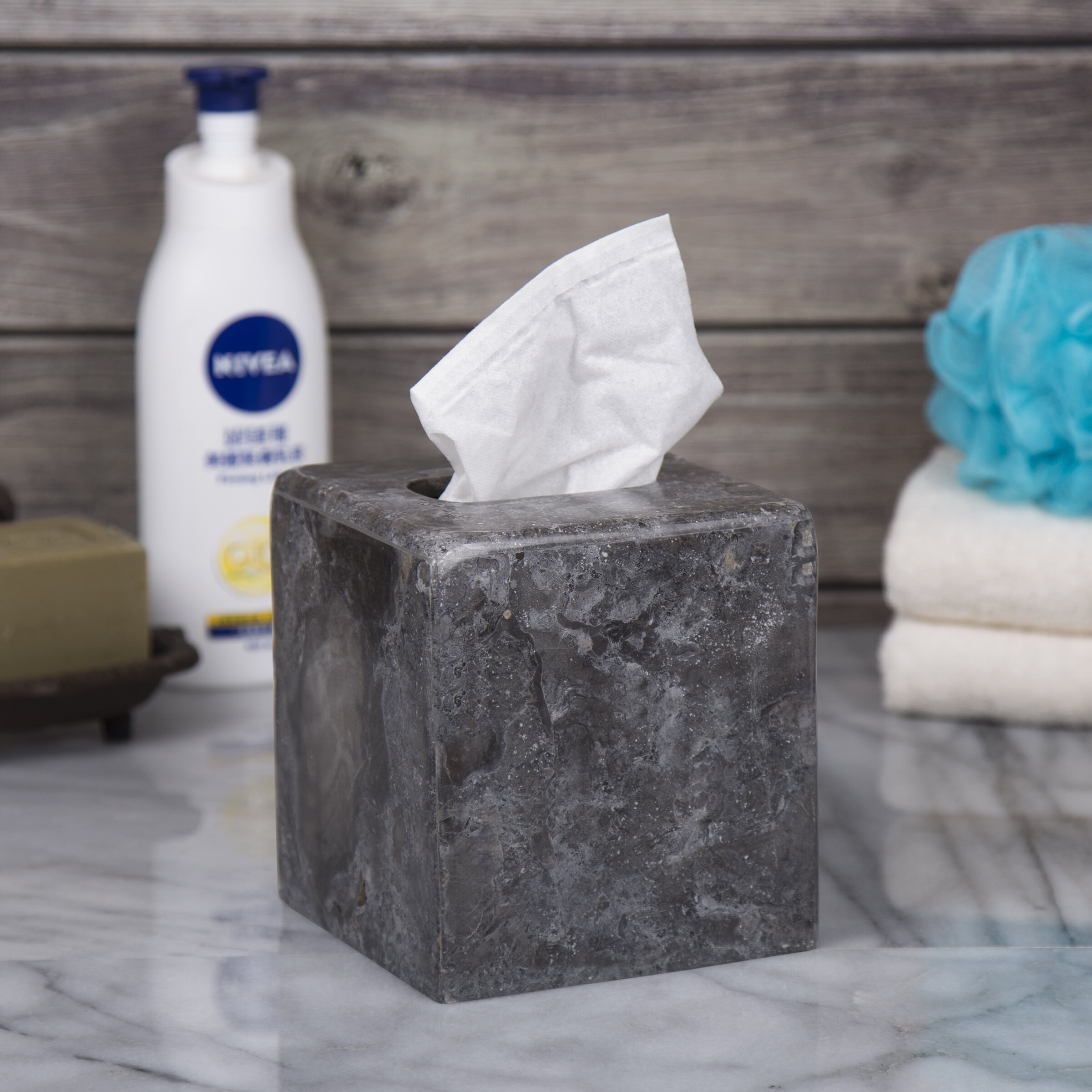 Sedona Grey Square Tissue Box Cover + Reviews