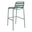 Tabouret de bar intérieur / extérieur à lattes en métal