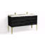 Avila 60" W Freestanding Double Bathroom Vanity with Dean Leg-1491364626-1491364633-1491364644