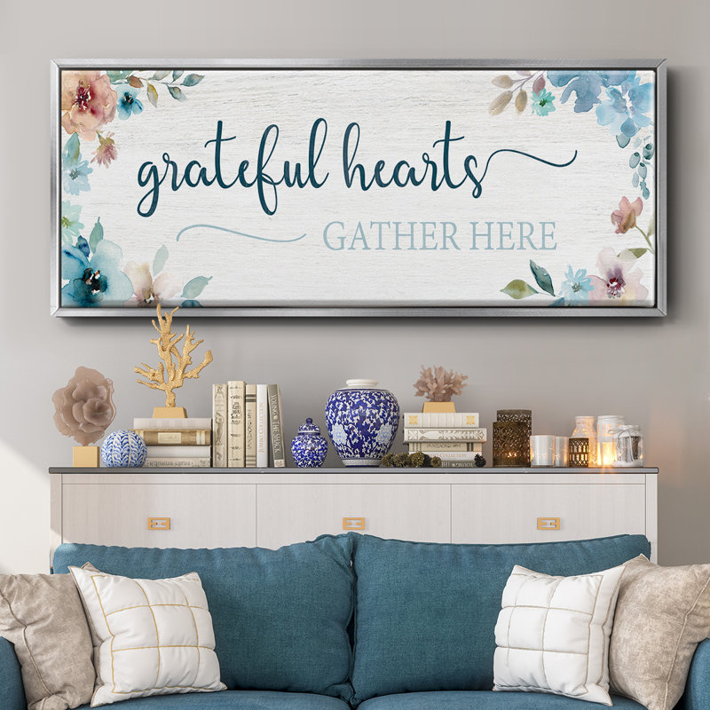 Grateful Hearts- Framed Canvas
