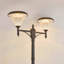 Lampadaire solaire d'extérieur à 2 têtes