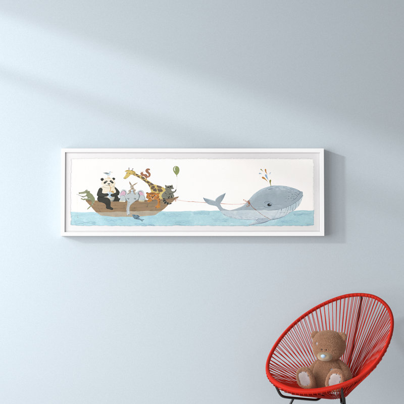 Art encadré Kollman Whale, H 15 po x l 45 po x P 1,5 po