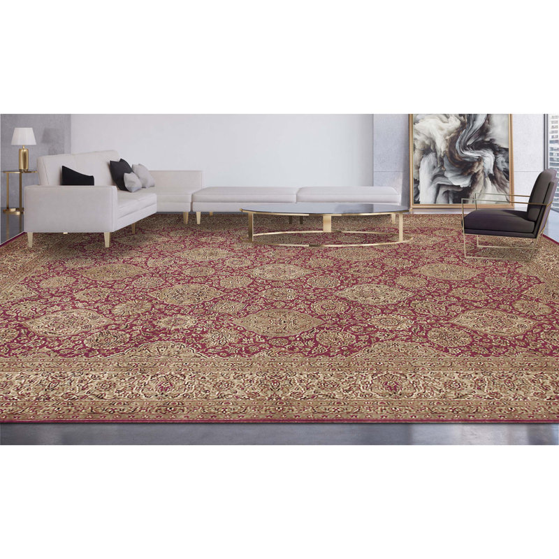 Wool Oriental Area Rug, Rectangle 4' x 6'