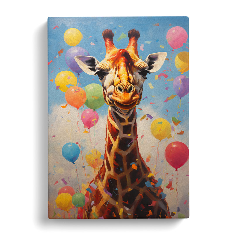 Giraffe Contemporary - Wrapped Canvas, 60cm H x 40cm W x 3cm D