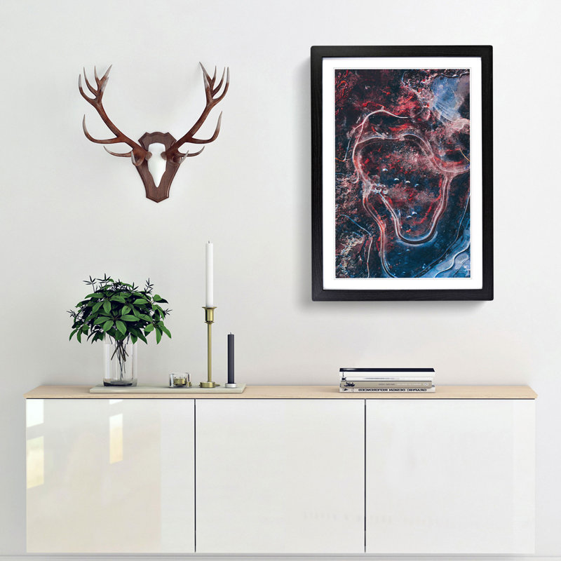 Dream Forever in Abstract - Picture Frame Graphic Art Print, Black Framed, 87cm H x 62cm W x 2cm D