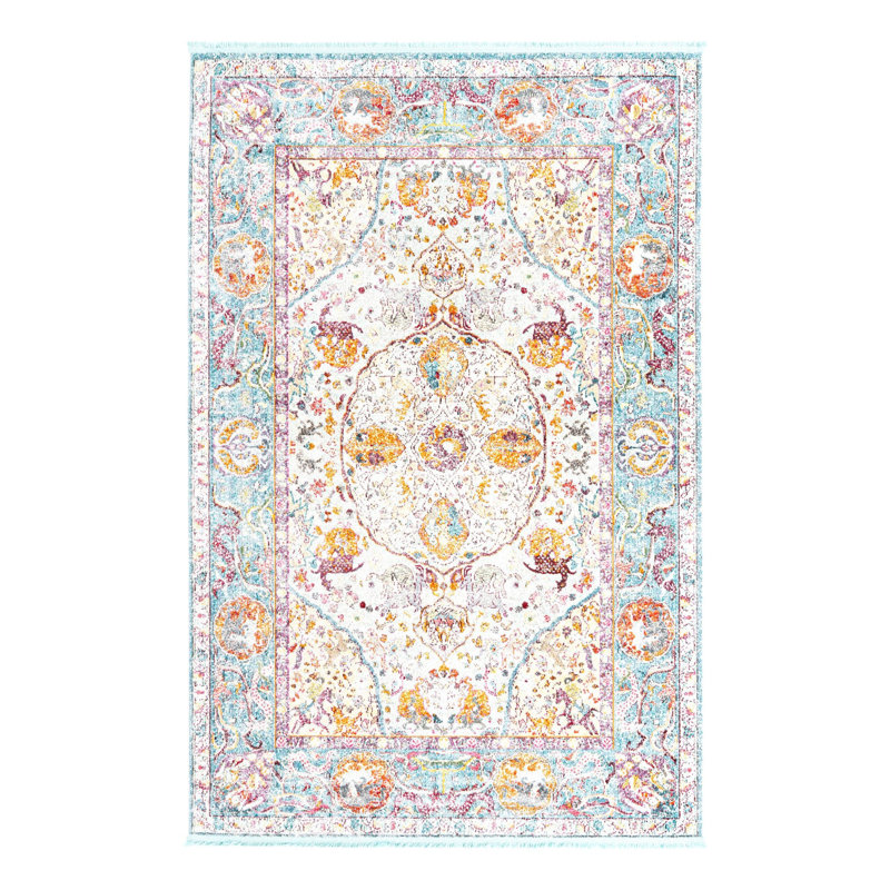 Folmar Oriental Indoor Rug, Rectangle 5'5" x 8'