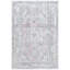 Tapis rouge / gris en laine noué à la main de conception unique 6 pi 4 po x 9 pi 6 po Jahmai 1960