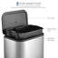 Poubelle de cuisine moderne en acier inoxydable - 30 L (8 gallons) avec couvercle à fermeture douce, pédale, seau intérieur amovible, résistant aux empreintes digitales, conception compacte