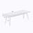 White Solid Wood Slatted Bench