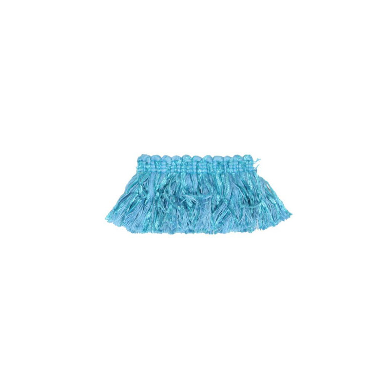 Surfside Brush Fringe Fabric, Sky