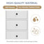 Grande armoire de rangement autoportante avec 3 tiroirs et tablette réglable, finition peinte