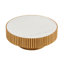 Table basse ronde en fritté et en bois manufacturé 35,43 po-1449970187-1449970190