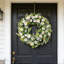 Couronne de 17,7 pouces au printemps et en été, petite guirlande de chou Zhu
