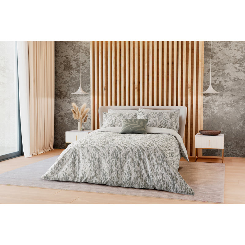 Dune Cotton Duvet Cover Set, King Size Duvet Cover + 2 Pillowcases