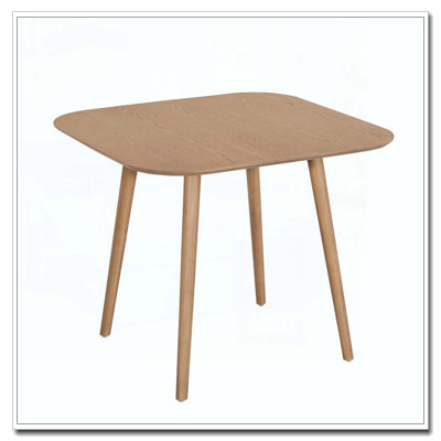 Table de salle à manger carrée en bois