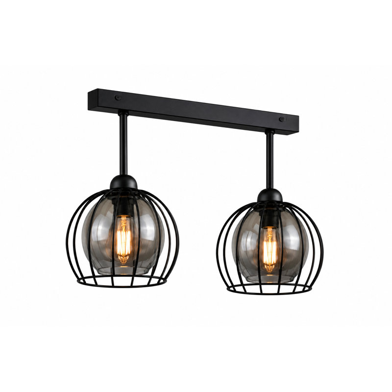 Glass Semi Flush Mount, 2
