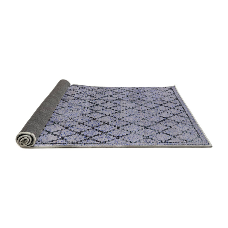 Tapis oriental bleu / noir, Rond 6 pi