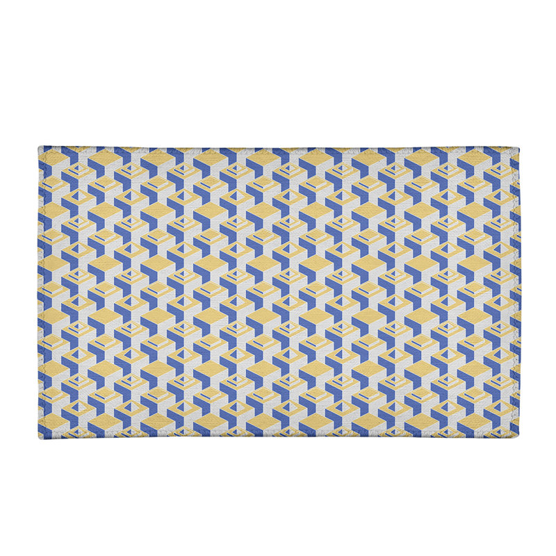 Chenille Geometric Indoor Rug, Rectangle 3' x 5'